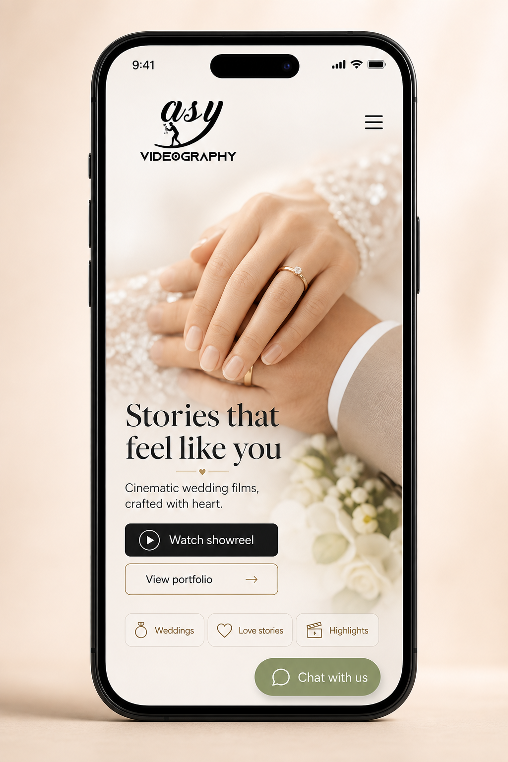 AsyVideography mobile interface