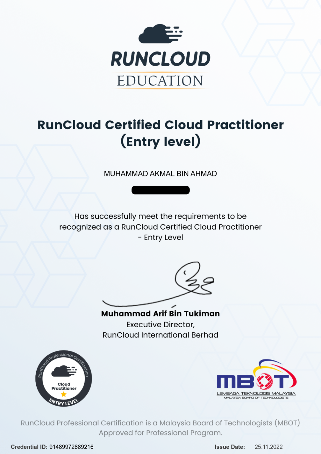 Certification 2