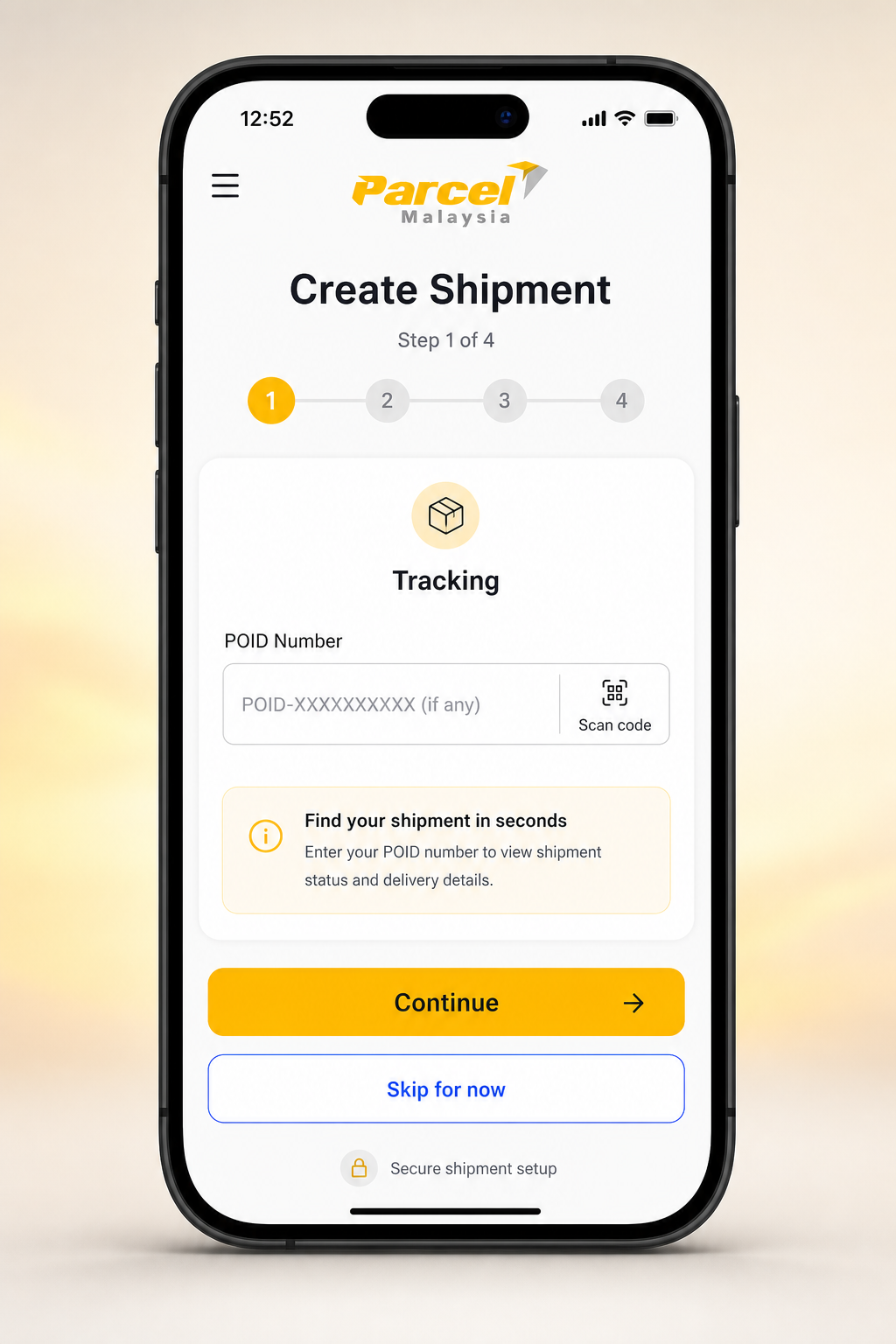 Parcel Malaysia interface