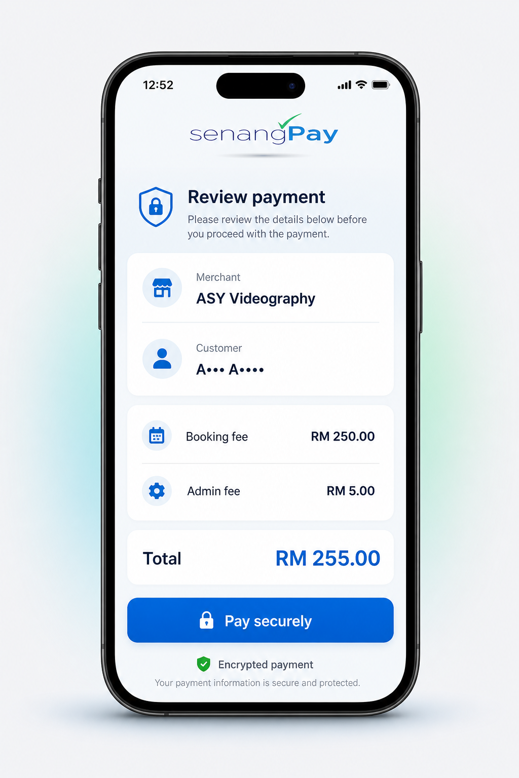 SenangPay interface